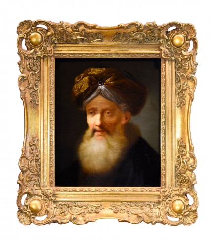 Portrait d'un homme au turban, Ecole belge du 17e siècle
