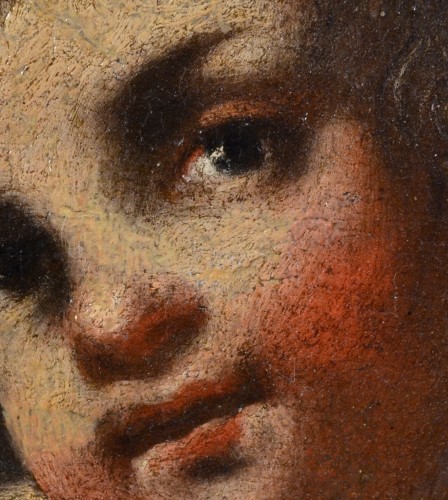 Antiquités - Paire de Putti ailés, attribué à Giovanni Battista Merano (1632  - 1698)