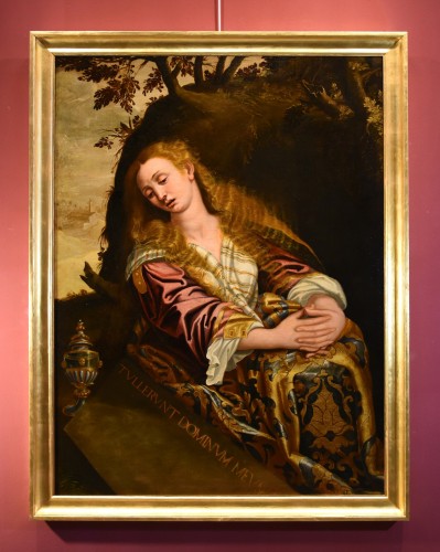 Mary Magdalene, Scipione Pulzone (gaeta, 1544 - Rome, 1598) Workshop Of - Paintings & Drawings Style Louis XIII