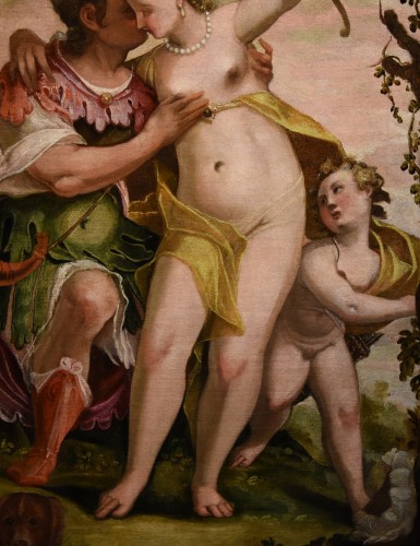 Louis XIII - Vénus et Adonis avec Cupidon, cercle de Paolo Caliari dit Véronèse (1528 - 1588)