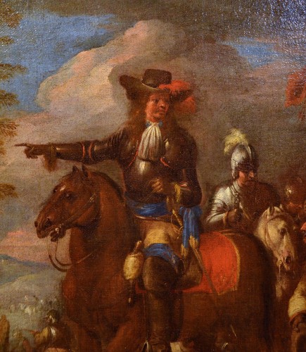Tableaux et dessins Tableaux XVIIe siècle - Chevaliers en reconnaissance avant la bataille - Christian Reder Dit Monsù Leandro