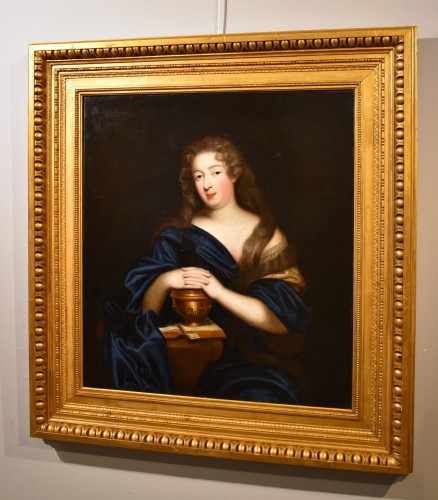 Antiquités - Portrait Of Louise Renée De Keroualle attributed to  Pierre Mignard (1612 - 1695)