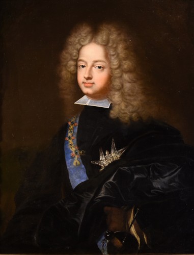Portrait de Philippe V d'Espagne, attribuable à Hyacinthe Rigaud - Tableaux et dessins Style Louis XIV
