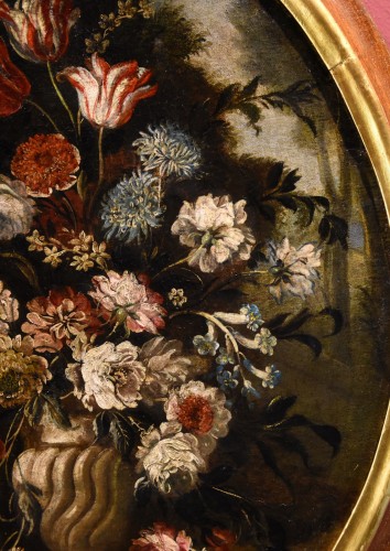 Nature Morte Aux Fleurs, Antonio Gianlisi Le Jeune ( 1677 - 1727) - Louis XIV