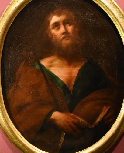 Saint Joseph, école Lombarde du XVIIe siècle - Tableaux et dessins Style Louis XIII