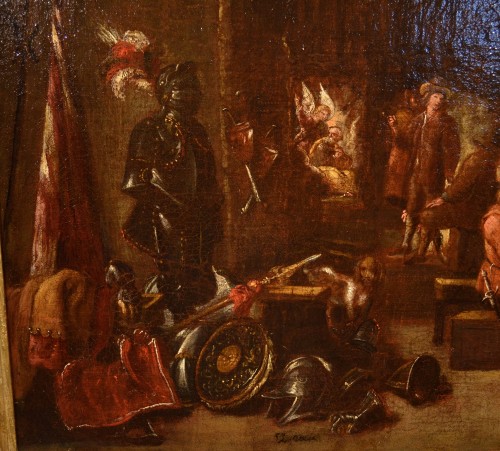 Antiquités - Le corps de garde -  Atelier de David Teniers le Jeune (1610 - 1690)