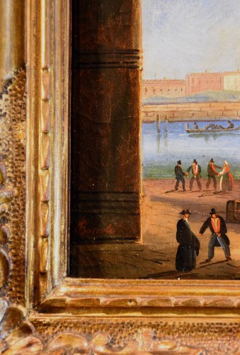 Vue de Venise avec le palais des Doges, Carlo Bossoli (1815 - 1884) - Antichità Castelbarco