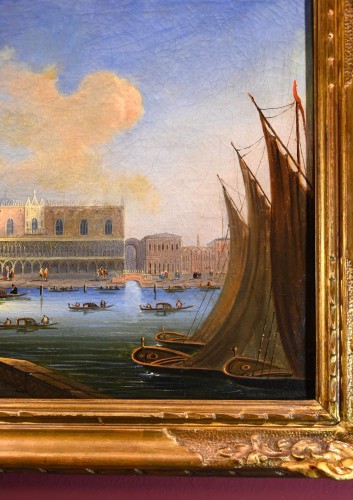 Antiquités - Vue de Venise avec le palais des Doges, Carlo Bossoli (1815 - 1884)