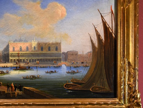 Antiquités - Vue de Venise avec le palais des Doges, Carlo Bossoli (1815 - 1884)
