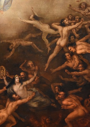 The Last Judgement - Roman School Of The 18th Century - 