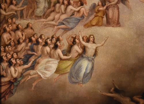 Antiquités - The Last Judgement - Roman School Of The 18th Century