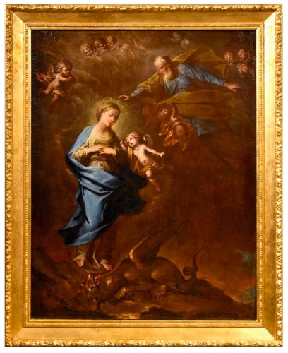 L'Immaculée Conception, atelier de Pietro da Cortona (1597 - 1669)