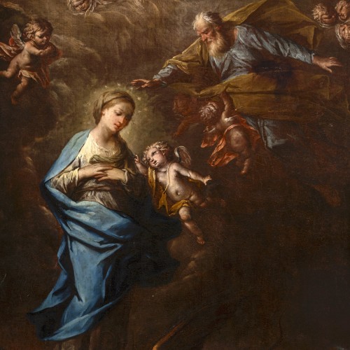 Tableaux et dessins Tableaux XVIIe siècle - L'Immaculée Conception, atelier de Pietro da Cortona (1597 - 1669)