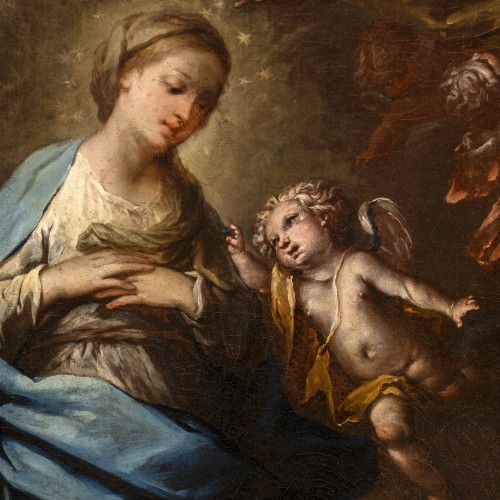 L'Immaculée Conception, atelier de Pietro da Cortona (1597 - 1669) - Antichità Castelbarco