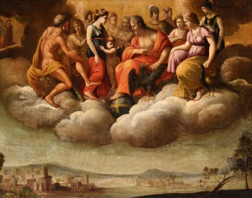 The Council Of The Gods, Venetian Painter Of The 16th/17th Century - 