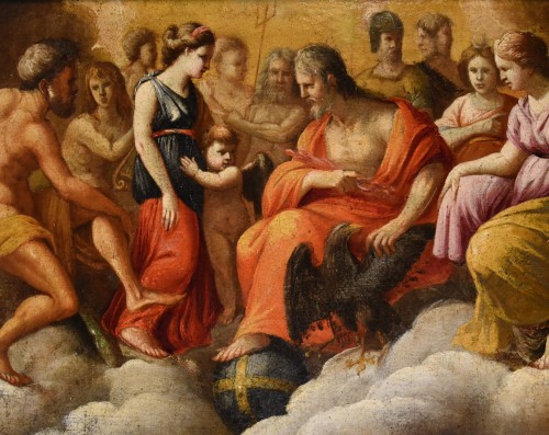 Antiquités - The Council Of The Gods, Venetian Painter Of The 16th/17th Century