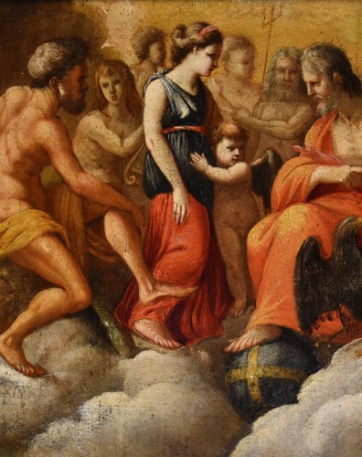 Antiquités - The Council Of The Gods, Venetian Painter Of The 16th/17th Century