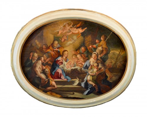 Adoration des Bergers, cercle de Sebastiano Conca (1680-1764)