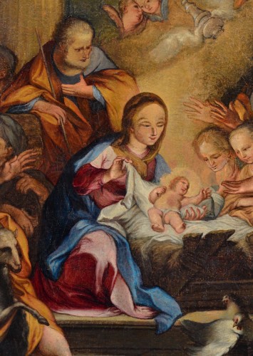 Paintings & Drawings  - The Adoration Of The Shepherds, circle of Sebastiano Conca (1680-1764)