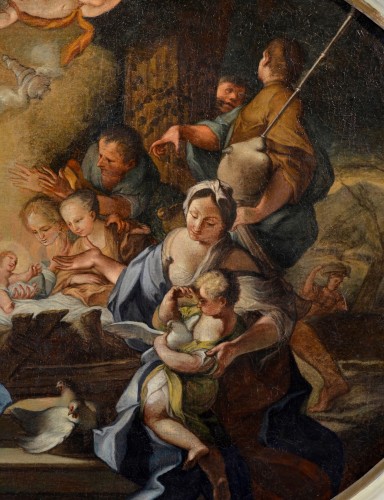 18th century - The Adoration Of The Shepherds, circle of Sebastiano Conca (1680-1764)