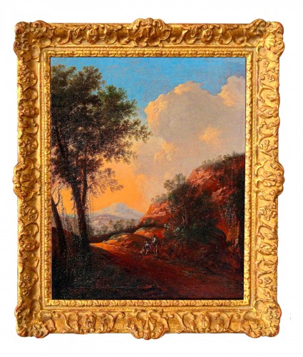 Rural Landscape With Travelers - Atelier De Tommaso Porta (brescia 1686 - V
