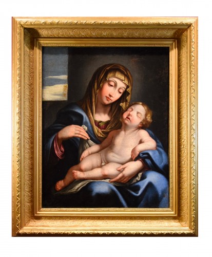 Madonna With Sleeping Child, italian school of the 17th century