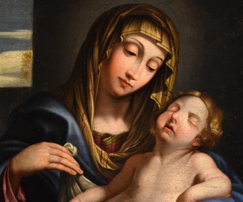 Antiquités - Madonna With Sleeping Child, italian school of the 17th century