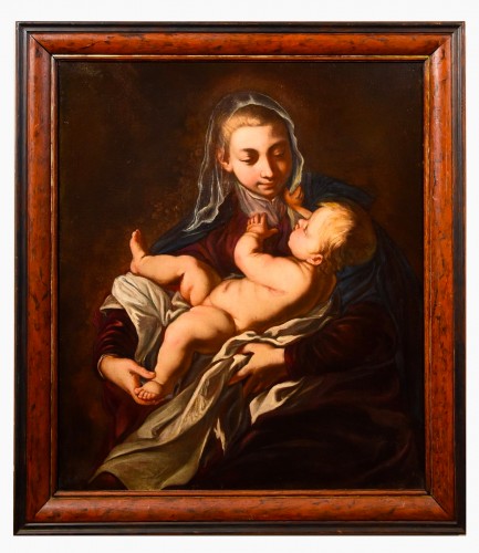 Vierge à l'Enfant, école italienne du 17e siècle
