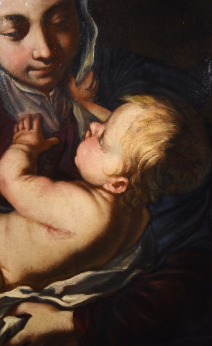 Vierge à l'Enfant, école italienne du 17e siècle - Louis XIII