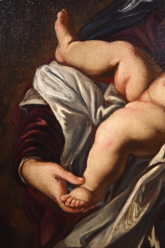Louis XIII - Vierge à l'Enfant, école italienne du 17e siècle