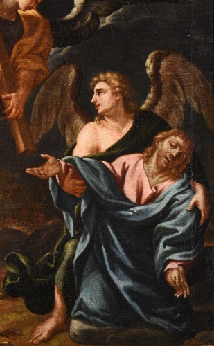 Christ In The Garden Of Gethsemane With Two Angels - 