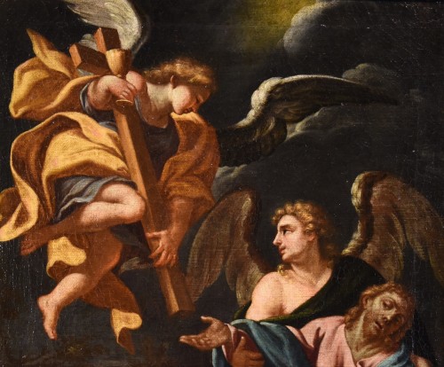 Antiquités - Christ In The Garden Of Gethsemane With Two Angels