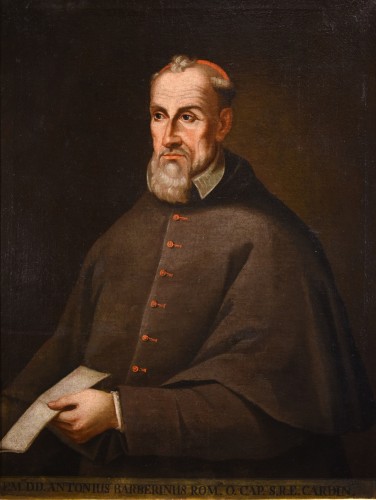 Portrait Du Cardinal Antonio Marcelli Barberini, Antonio Alberti (1603 - 1649) - Tableaux et dessins Style Louis XIII