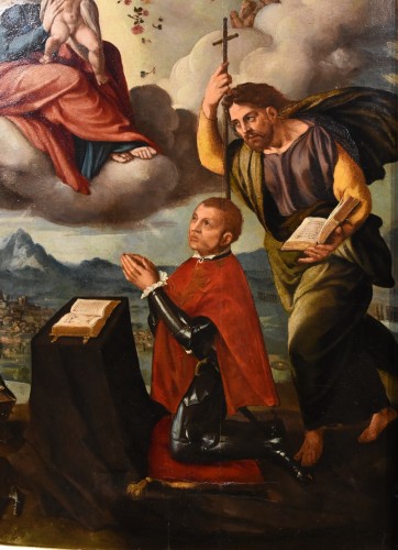 XVIe siècle et avant - Vierge à l'Enfant, Saint Jacques et le donateur