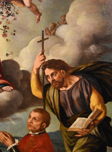 Louis XIII - Vierge à l'Enfant, Saint Jacques et le donateur