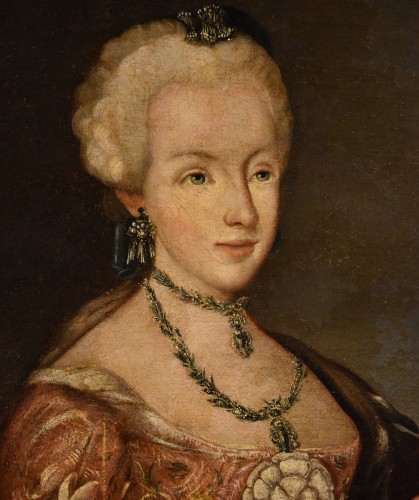 Tableaux et dessins Tableaux XVIIIe siècle - L'impératrice Marie-Thérèse de Habsbourg, atelier de Martin Van Meytens (1695 - 1770)