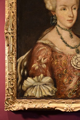 Antiquités - L'impératrice Marie-Thérèse de Habsbourg, atelier de Martin Van Meytens (1695 - 1770)