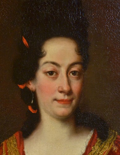 Portrait d'une noble Dame, attribué à Giovanni Maria Delle Piane (1670 - 1745) - Antichità Castelbarco