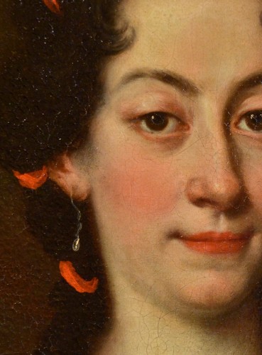 Louis XIV - Portrait d'une noble Dame, attribué à Giovanni Maria Delle Piane (1670 - 1745)