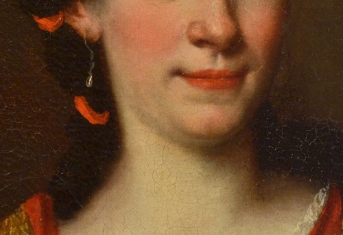 Antiquités - Portrait d'une noble Dame, attribué à Giovanni Maria Delle Piane (1670 - 1745)