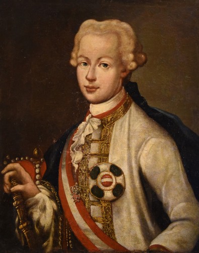 Portrait de l'Empereur Pierre II de Habsbourg-Lorraine - Tableaux et dessins Style Louis XV