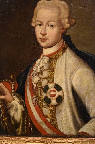 Antiquités - Portrait de l'Empereur Pierre II de Habsbourg-Lorraine