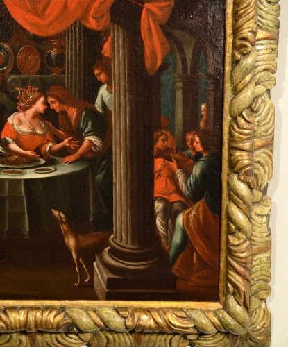 Les plaisirs du fils prodigue, Peintre flamand actif en Vénétie au début du XVIIe siècle - Louis XIII
