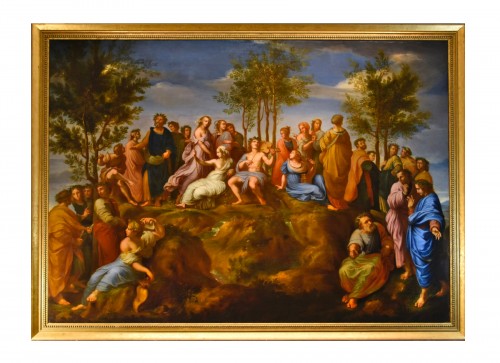 Le Parnasse avec Apollon et les Muses, école italienne du 18e siècle