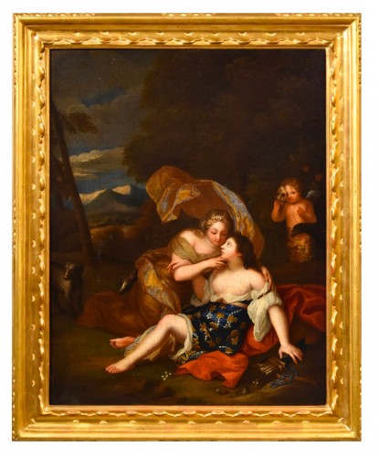 Jupiter et Callisto, atelier de Gaspar Netscher (1639 -1684)