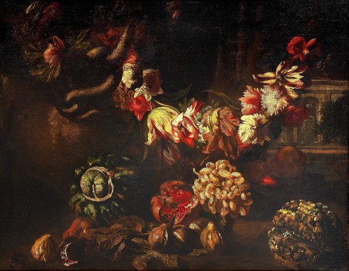 Nature Morte - Aniello Ascione (1680 –1708) - Tableaux et dessins Style Louis XIV