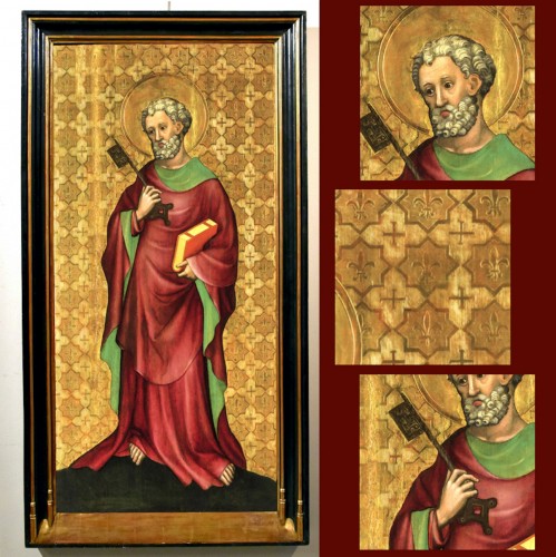 &#039;St.peter&#039; Panel With Gold Background , Cologne School 15th Century  - 