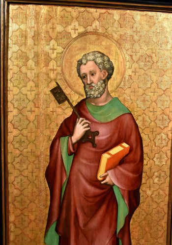 11th to 15th century - &#039;St.peter&#039; Panel With Gold Background , Cologne School 15th Century 