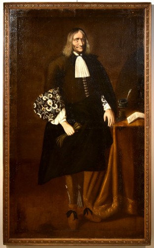 Portrait en pied de Giacomo Pesenti, école italienne du 17e siècle - Tableaux et dessins Style Louis XIII