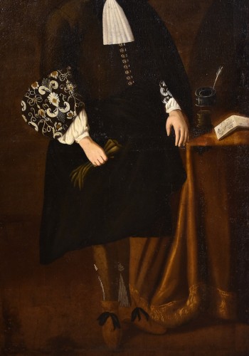Portrait en pied de Giacomo Pesenti, école italienne du 17e siècle - Louis XIII